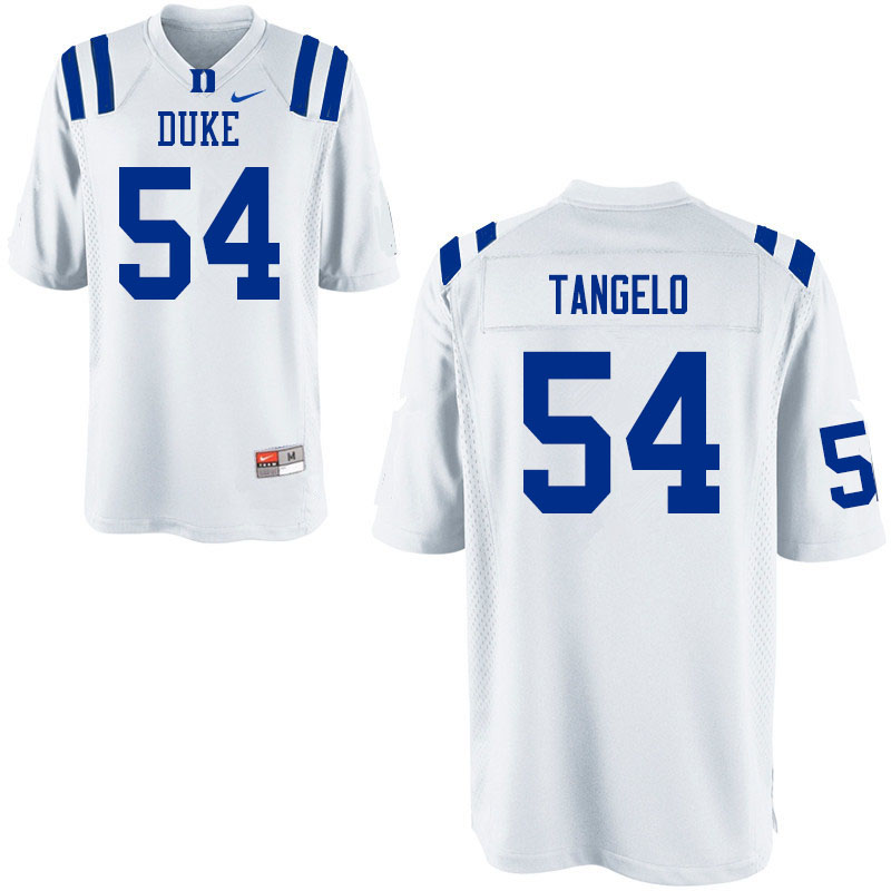 Men #54 Derrick Tangelo Duke Blue Devils College Football Jerseys Sale-White